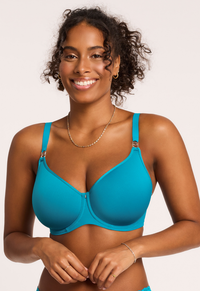 Montelle Sublime Spacer Underwire Contour Bra-Turquoise