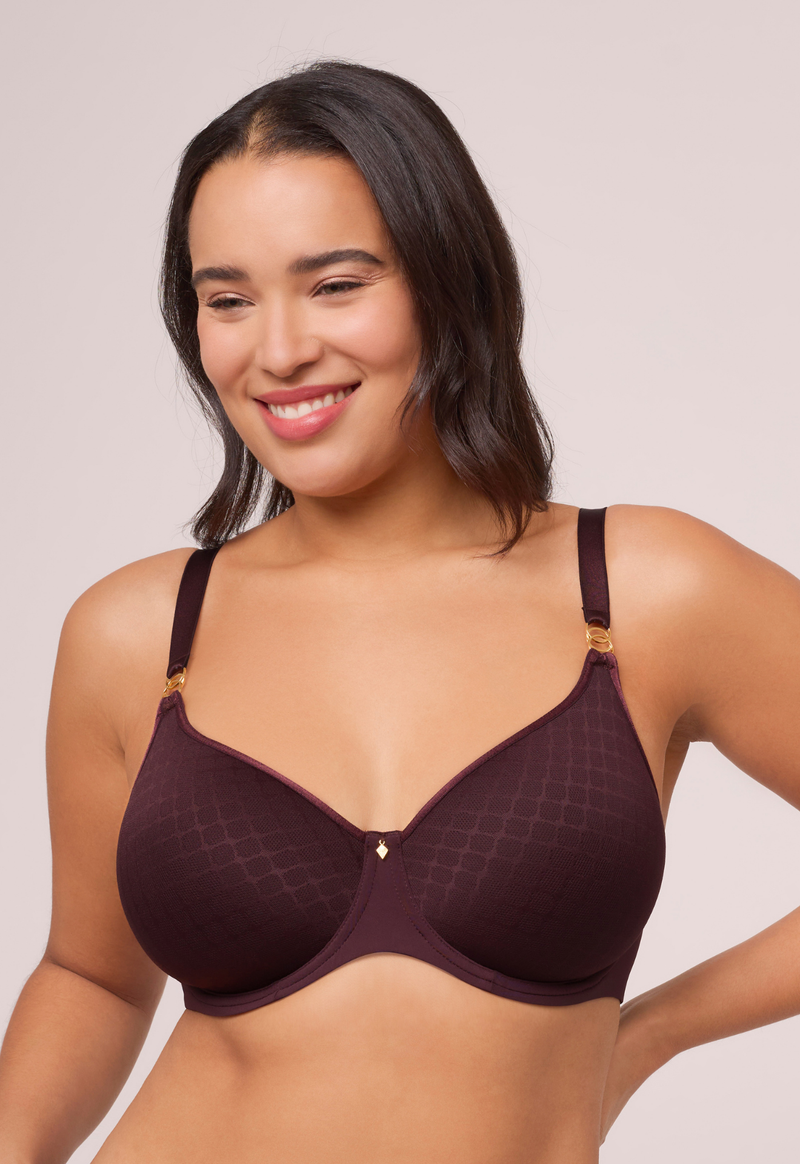 Montelle Sublime Spacer Underwire Contour Bra-Fudge
