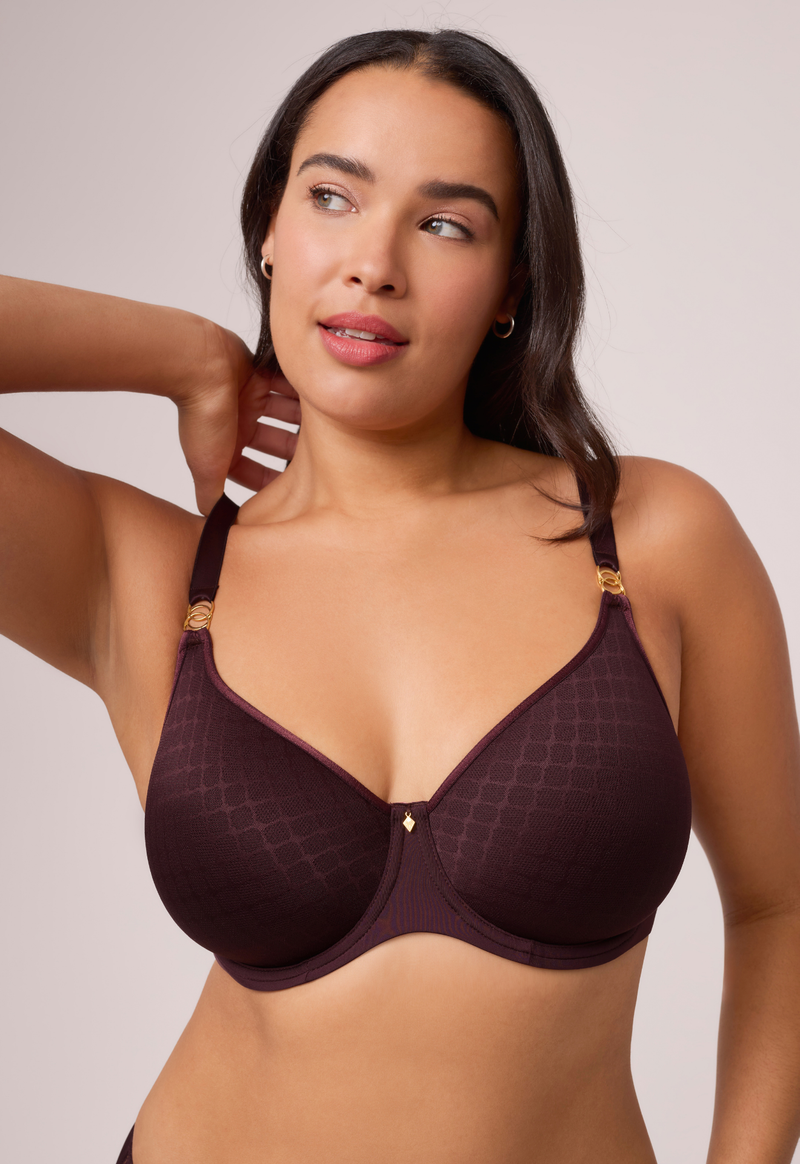 Montelle Sublime Spacer Underwire Contour Bra-Fudge
