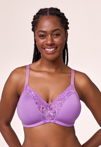 Montelle Wire-Free Dream Bra-Tulip Field