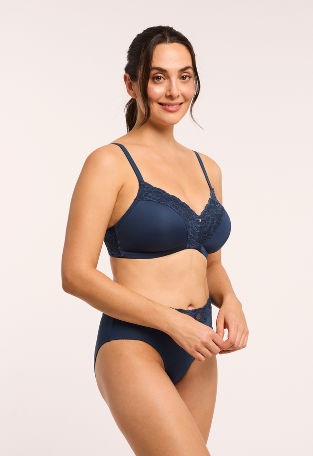 Montelle Wire-Free Dream Bra-Cambridge Blue