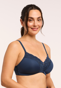 Montelle Wire-Free Dream Bra-Cambridge Blue
