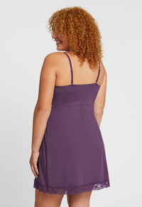 Montelle Microfiber and Lace Chemise-Pinot