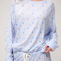 Honeydew Star Seeker PJ Set-Sailboats