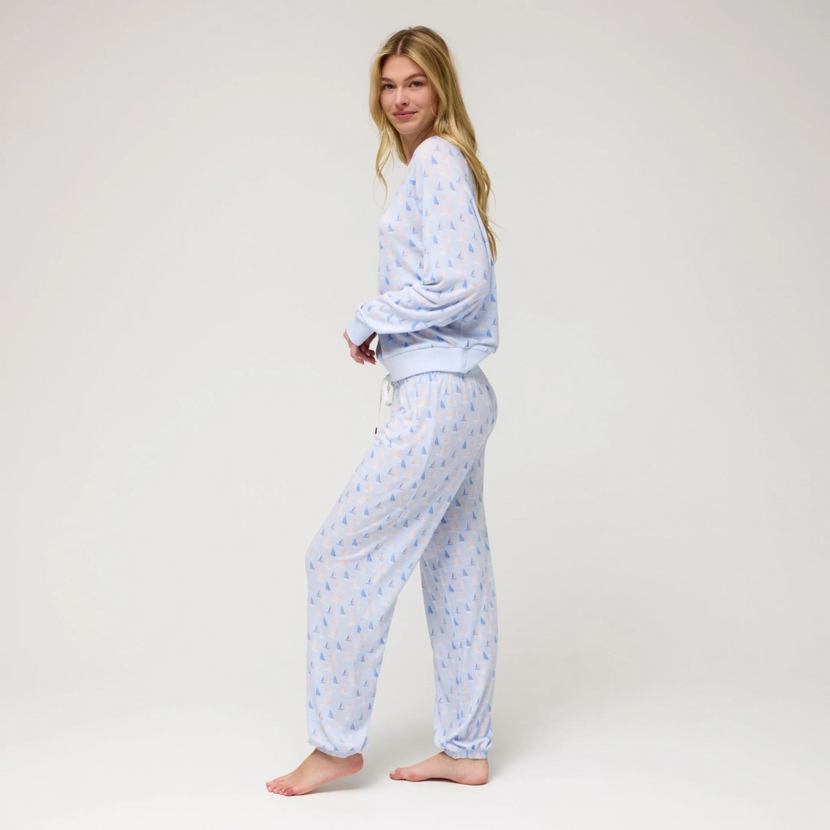 Honeydew Star Seeker PJ Set-Sailboats