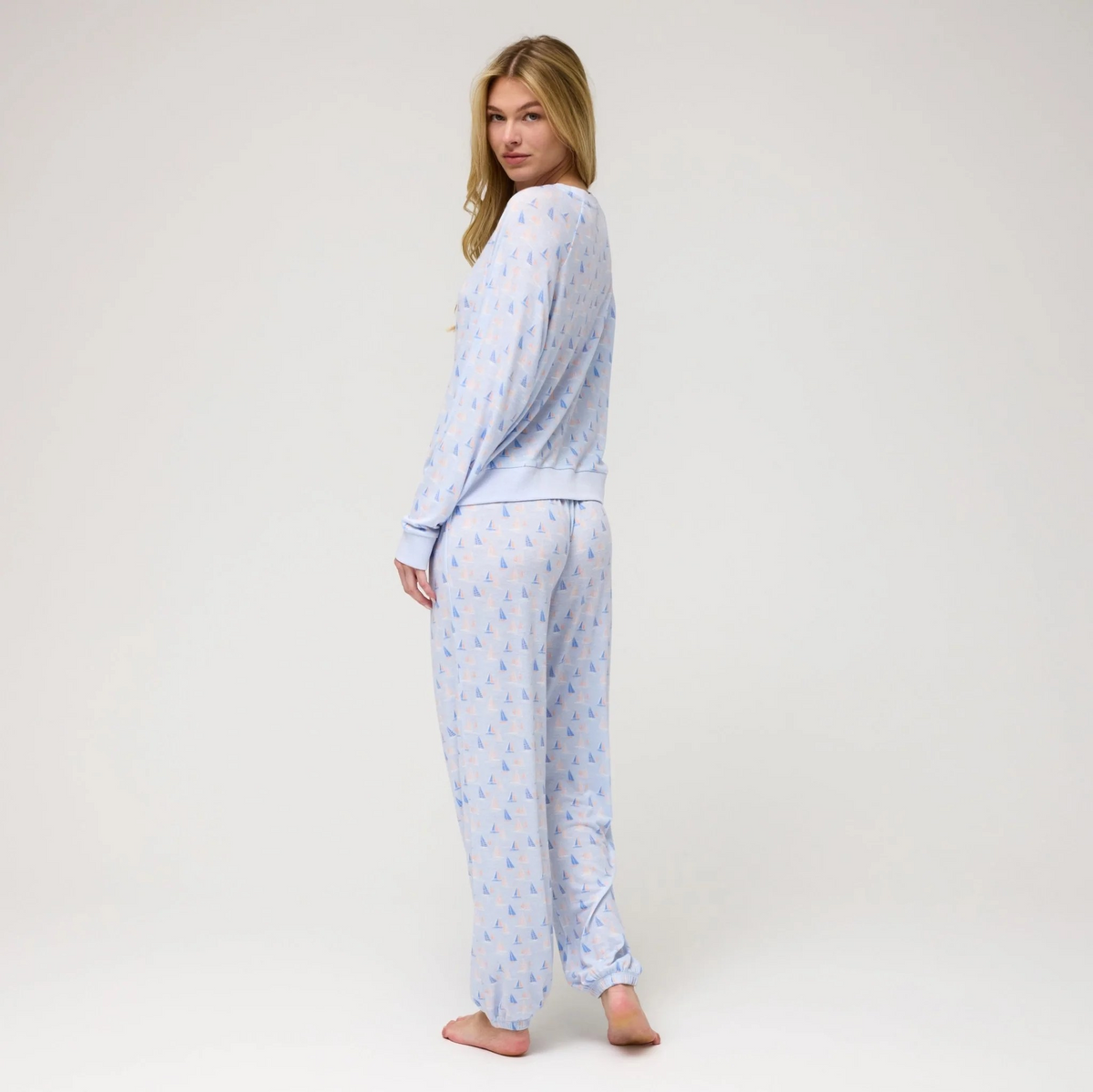 Honeydew Star Seeker PJ Set-Sailboats