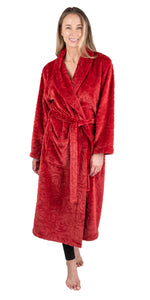 Patricia Plush Embossed Robe 48"