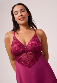 Montelle Vixen Chemise-Dark Cherry