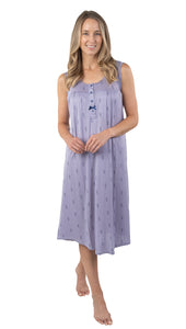 Patricia Lavender Fields Sleeveless Nightgown