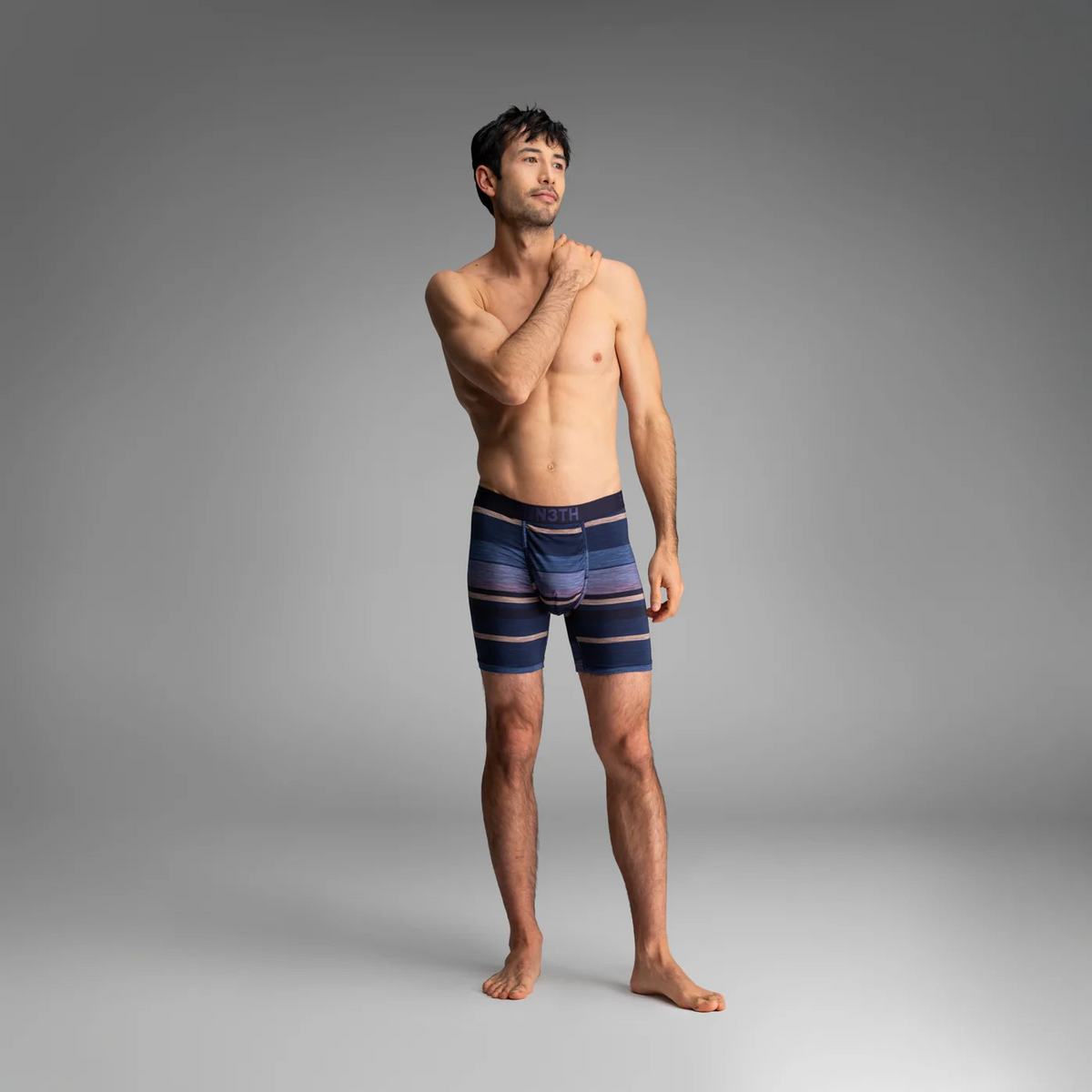 BN3TH Thick Stripe Navy Boxer Brief