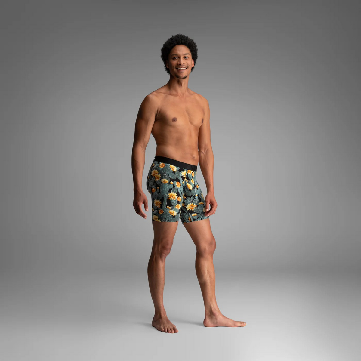 BN3TH Cactus Blossom Black Boxer Brief