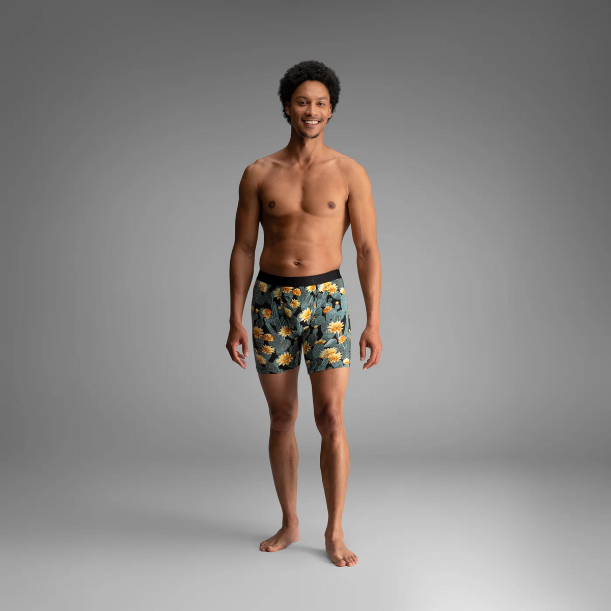 BN3TH Cactus Blossom Black Boxer Brief