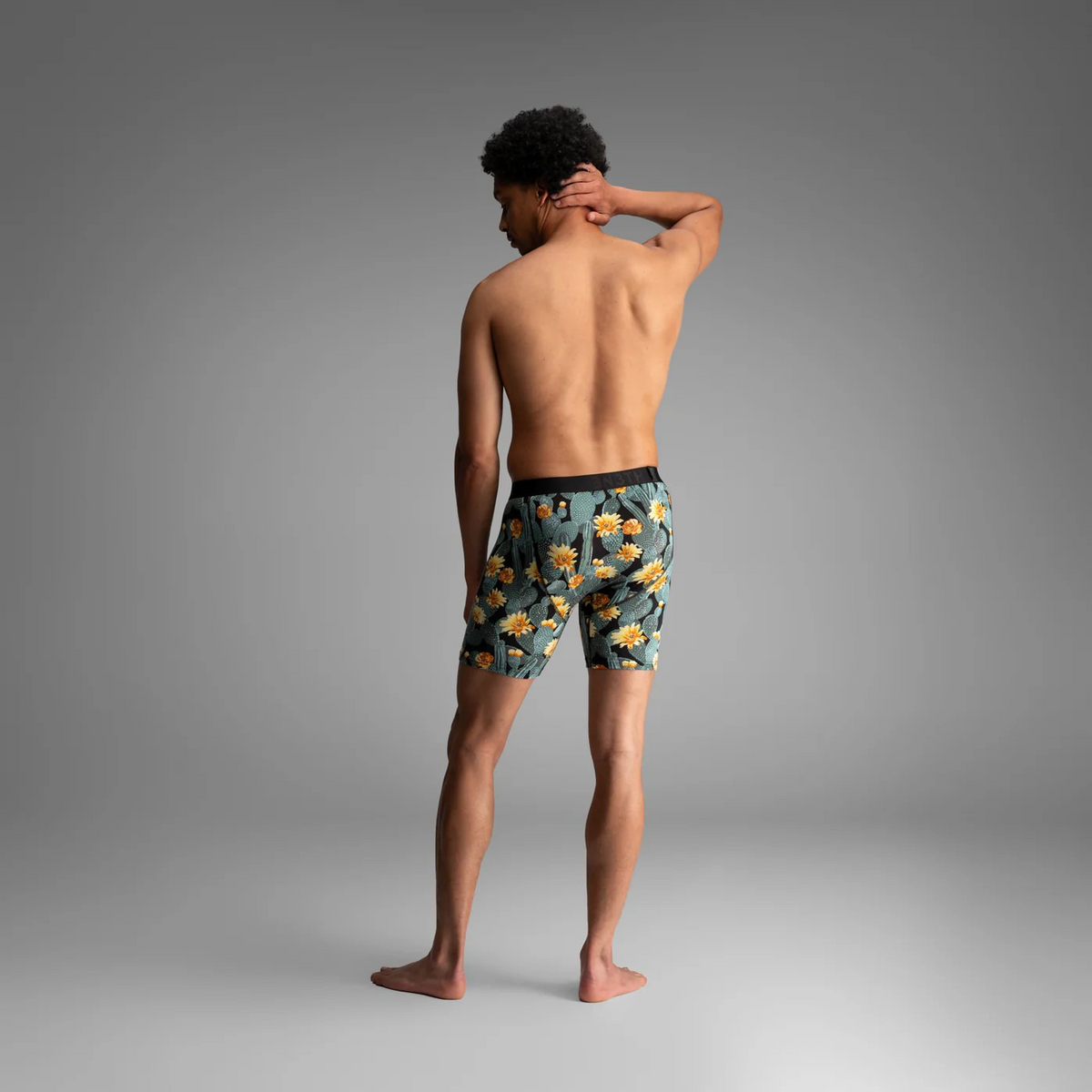 BN3TH Cactus Blossom Black Boxer Brief