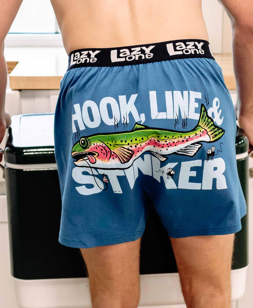 LazyOne Hook, Line and Stinker Boxer