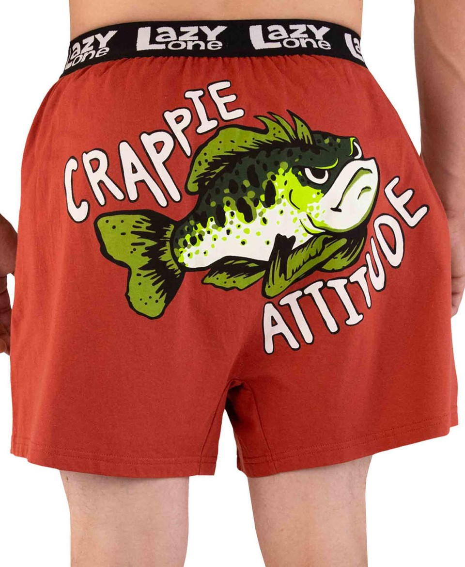 LazyOne Crappie Attitude Boxer