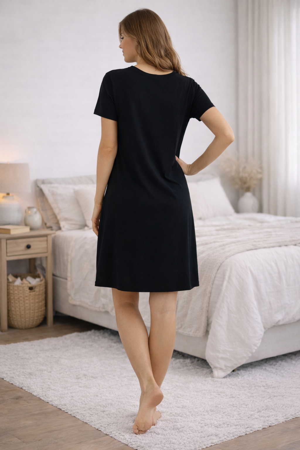 Cool Girl Midnight Majesty Black Nightshirt