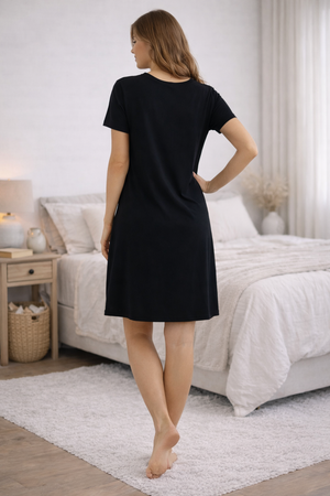 Cool Girl Midnight Majesty Black Nightshirt