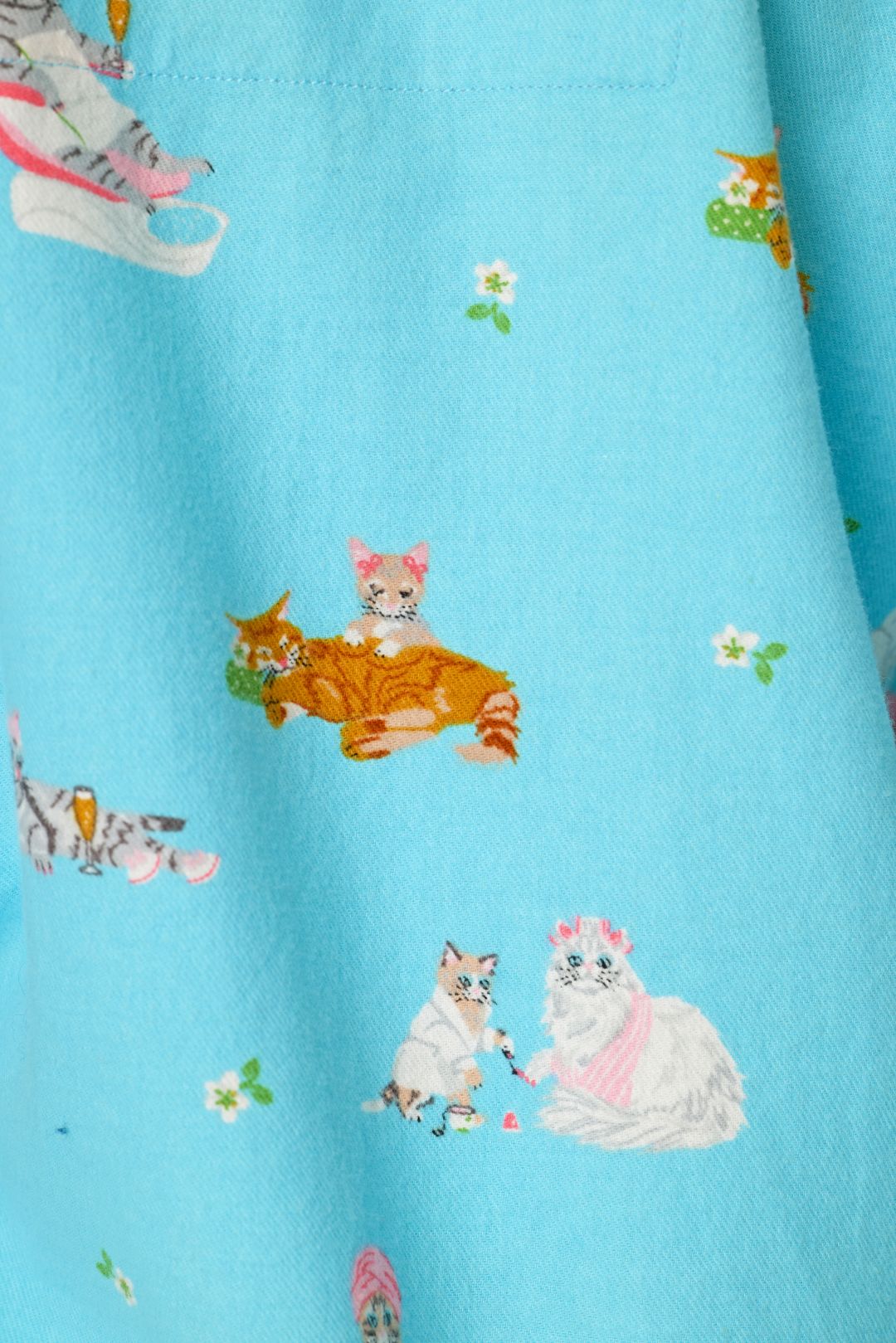PJ Salvage Pampered Cat Flannel PJ