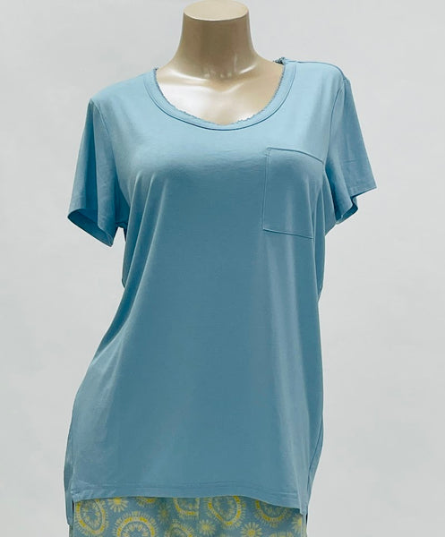 Cool Girl Bluebelles and Bliss Short Sleeve Top