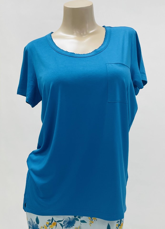 Cool Girl Bluebelles and Bliss Short Sleeve Top