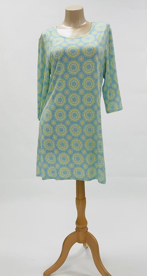 Cool Girl Bluebelles and Bliss 3/4 Sleeve Nightshirt