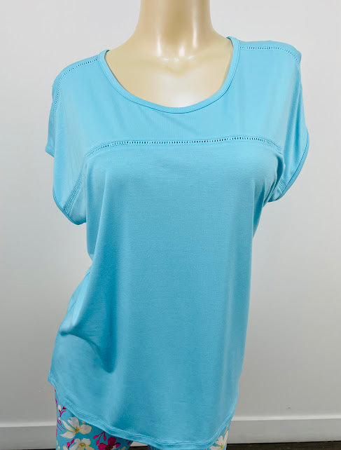 Cool Girl Comfy Cabana Short Sleeve Top