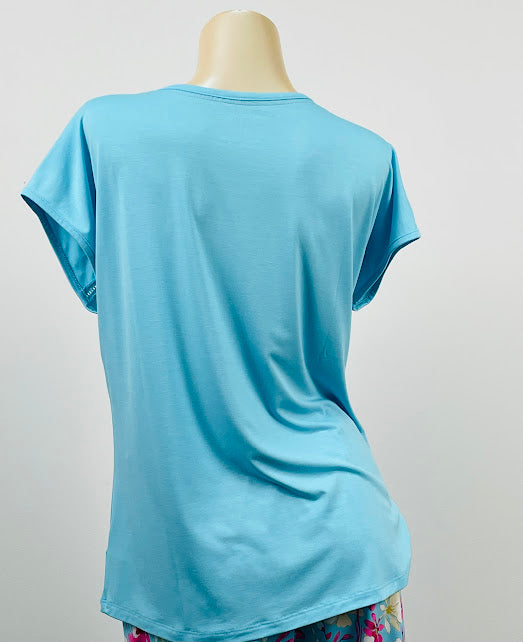 Cool Girl Comfy Cabana Short Sleeve Top