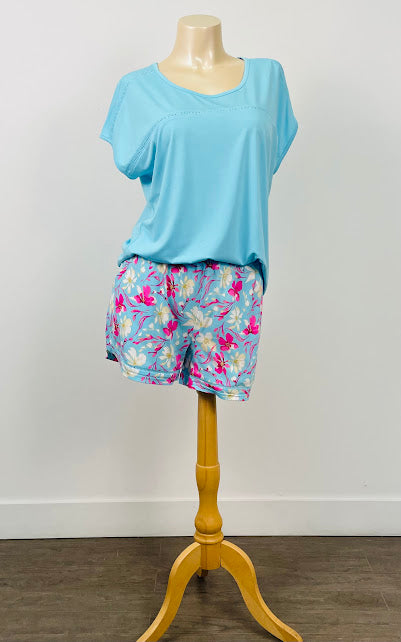 Cool Girl Comfy Cabana Short Sleeve Top