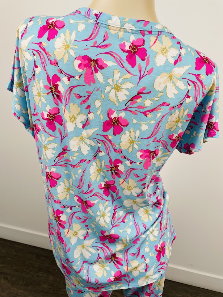 Cool Girl Comfy Cabana Short Sleeve Button Down Top