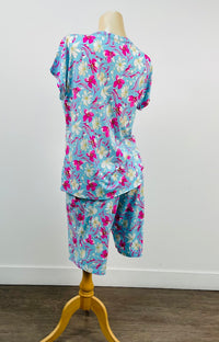 Cool Girl Comfy Cabana Short Sleeve Button Down Top