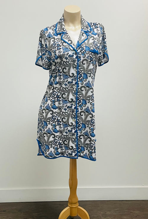 Cool Girl Midnight Majesty Paisley Boyfriend Nightshirt