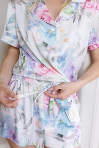 By Catalfo Sleeping Beauties Floral Shortie PJ Set