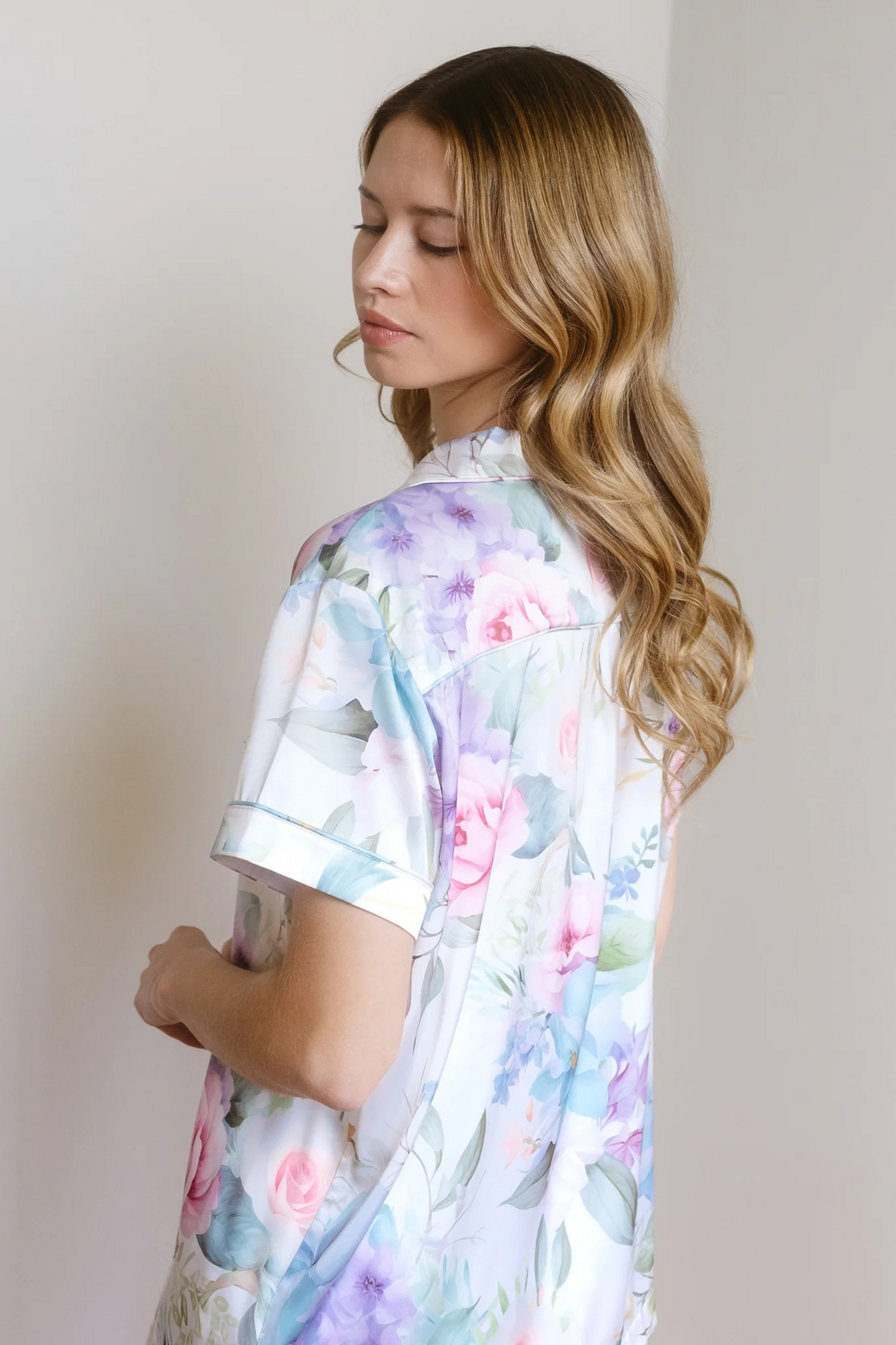 By Catalfo Sleeping Beauties Floral Shortie PJ Set