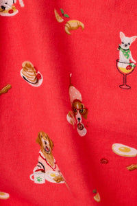 PJ Salvage Dogs Who Brunch Flannel PJ