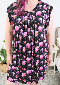 Georgia Rylan Flutter Sleeve Nightgown in Dreamy Blooms