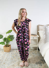 Georgia Rylan Flutter Sleeve & Jogger PJ in Dreamy Blooms