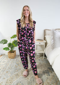 Georgia Rylan Flutter Sleeve & Jogger PJ in Dreamy Blooms
