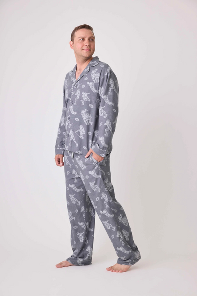 PJ Salvage Game Day Men's Flannel PJ