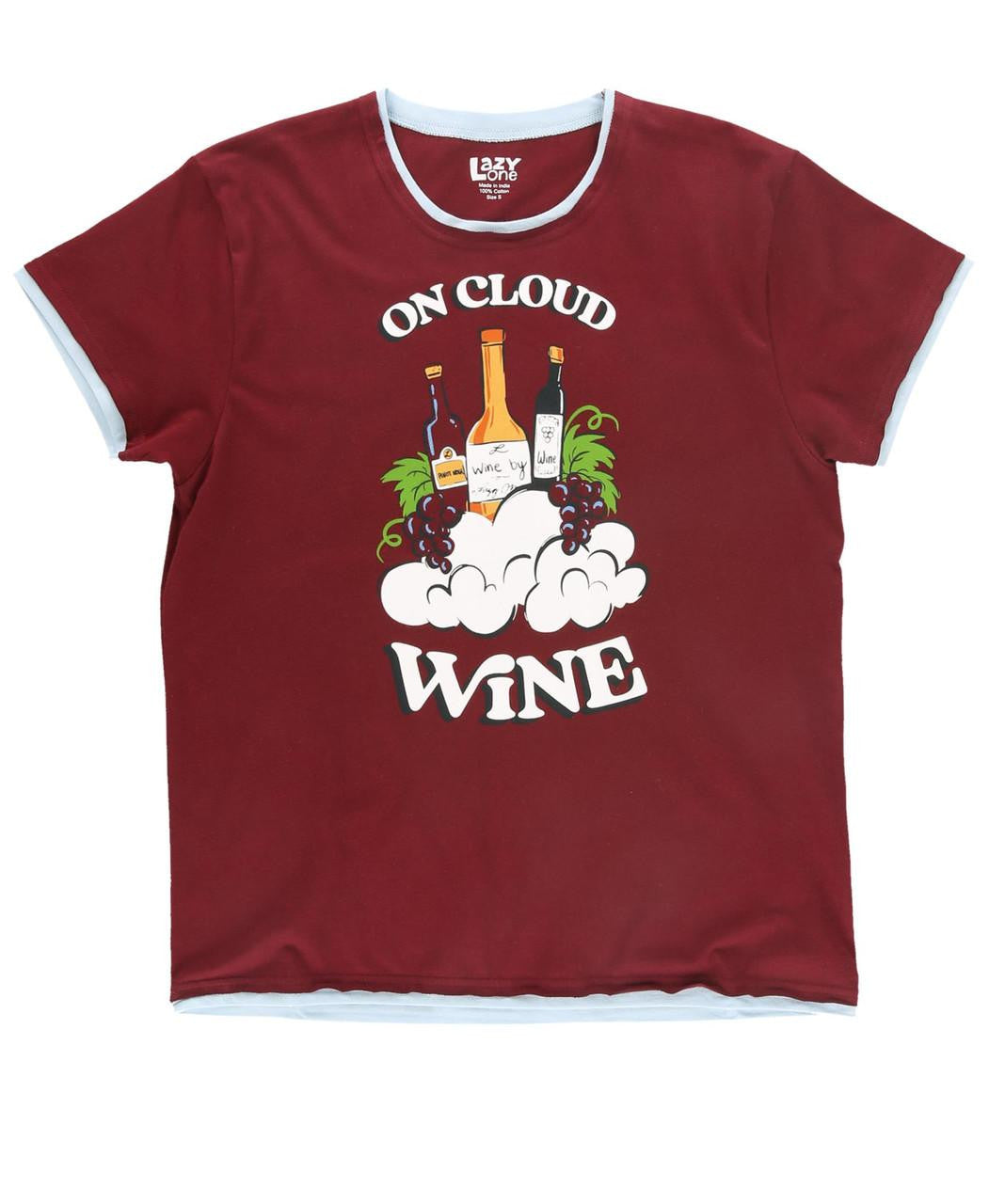 LazyOne On Cloud Wine T-Shirt