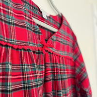 Kayanna Red Plaid Flannel Nightgown