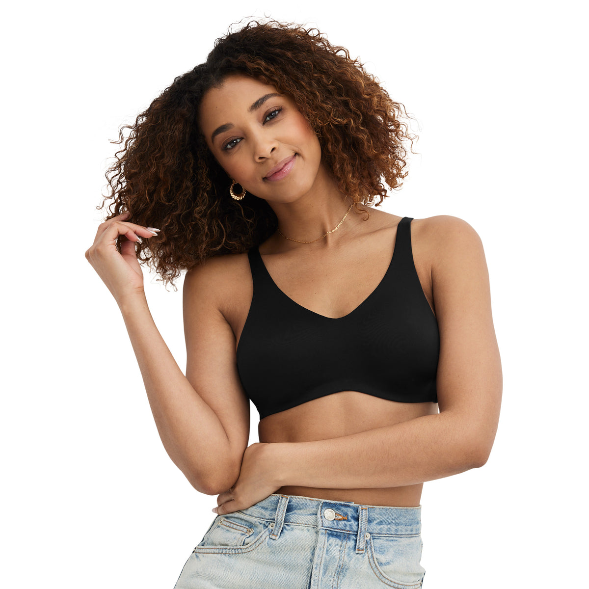 Jockey Smooth and Sleek Microfiber Full Coverage Wirefree Unlined T-Shirt Bra