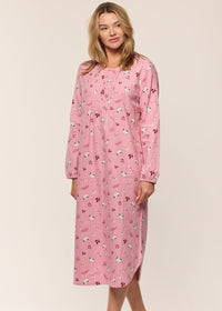 Claudel Cozy Kitty Flannel Nightgown