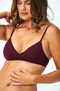 Huha Mineral Triangle Bra-Limited Edition Thyme and Merlot