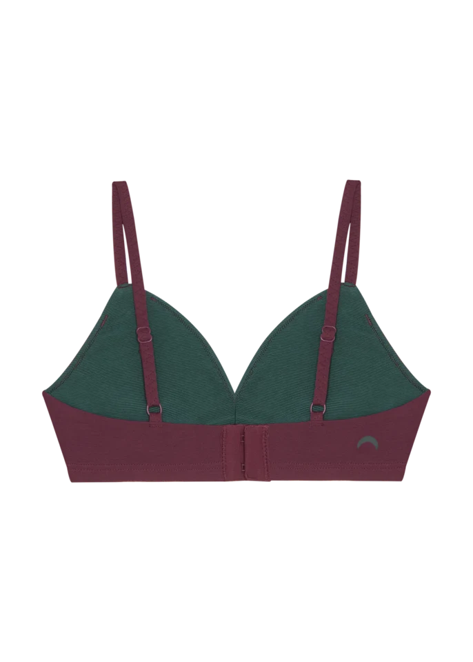 Huha Mineral Triangle Bra-Limited Edition Thyme and Merlot