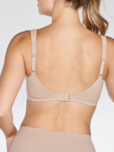 Naturana Cotton Wirefree Bra With Lace Overlay.