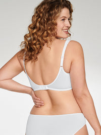 Naturana Cotton Wirefree Bra With Lace Overlay.