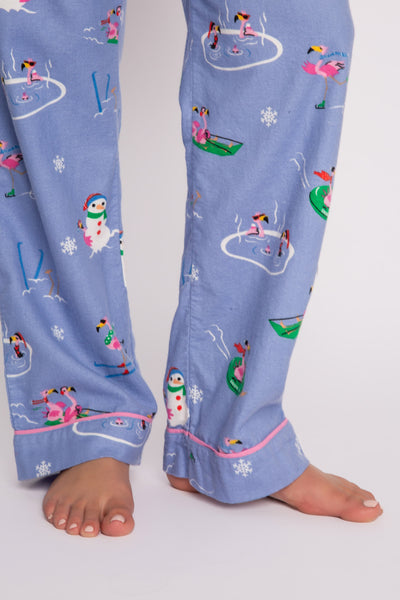 PJ Salvage Flamingo Top and Flannel Pant