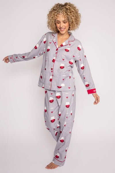 PJ Salvage Rise and Wine Flannel PJ-1 XL left
