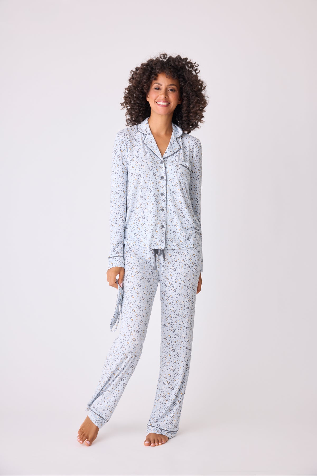 PJ Salvage Wild Dreams Modal Floral Leopard PJ Set-1 large left
