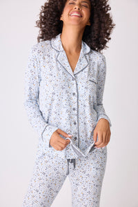 PJ Salvage Wild Dreams Modal Floral Leopard PJ Set-1 large left